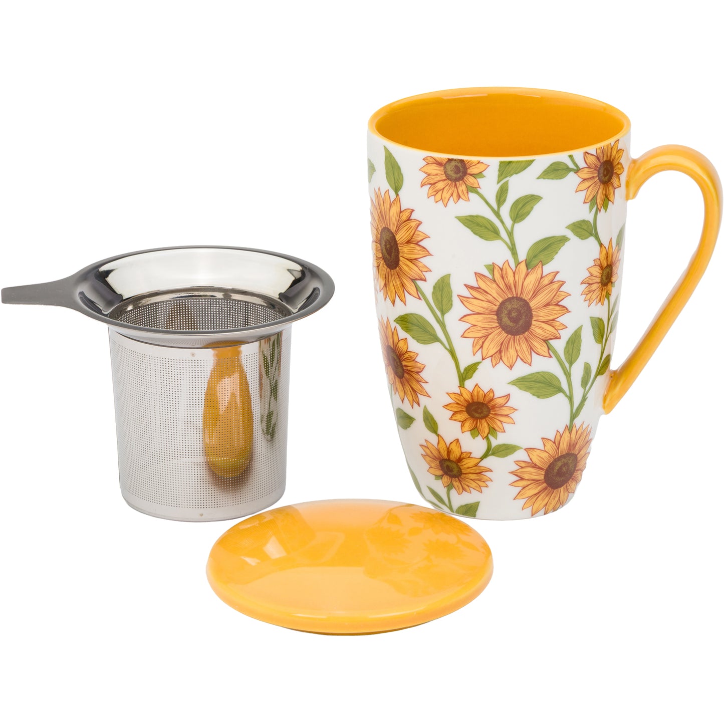 Sunflower Tea Infuser Mug