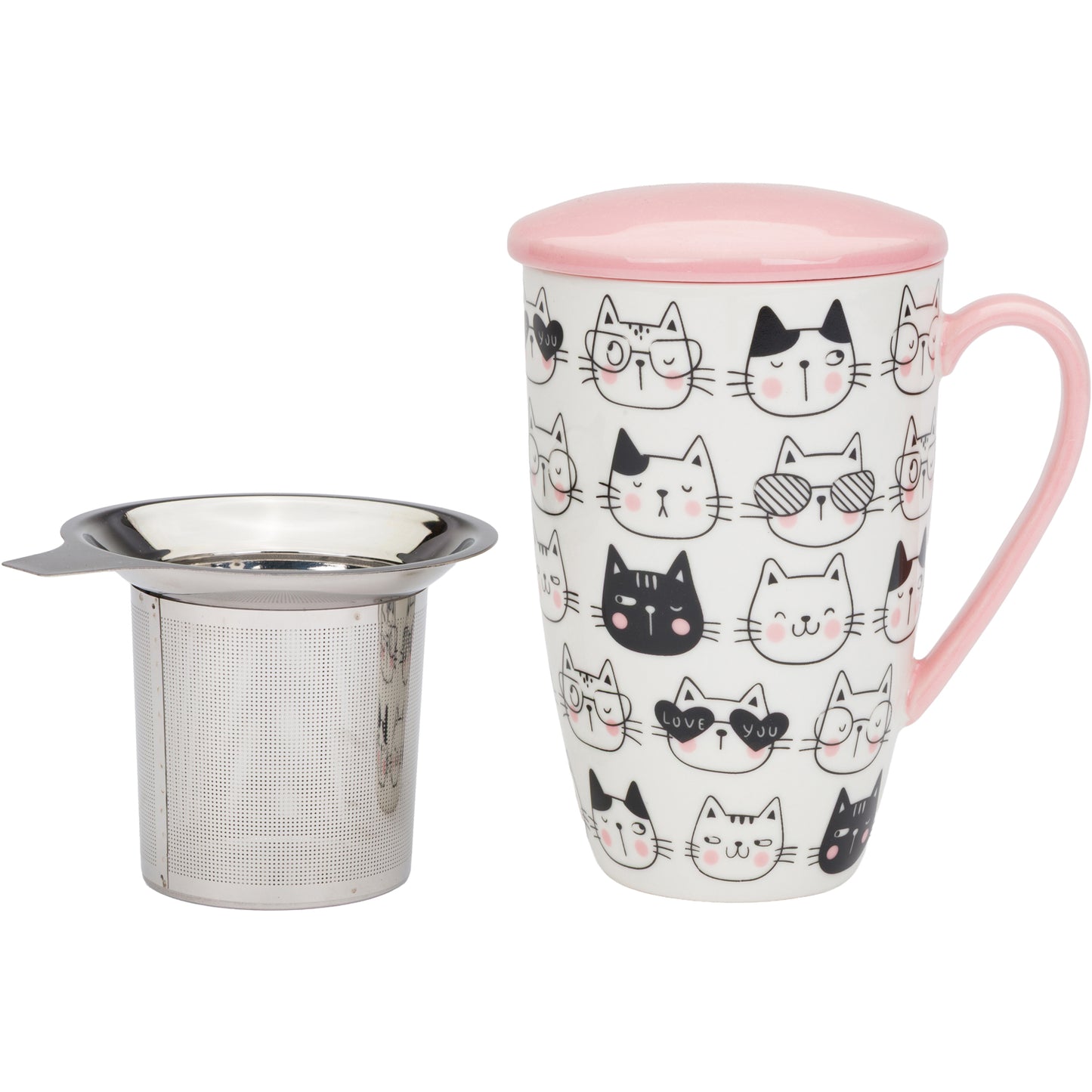 Cat Lover Tea Infuser Mug