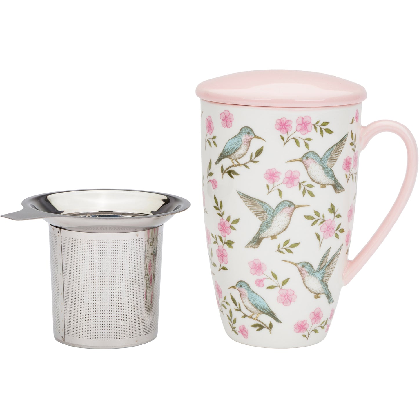 Hummingbird Tea Infuser Mug