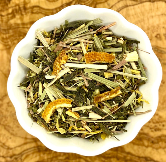 Citrus Mint Green Tea - The Traveling Teapot