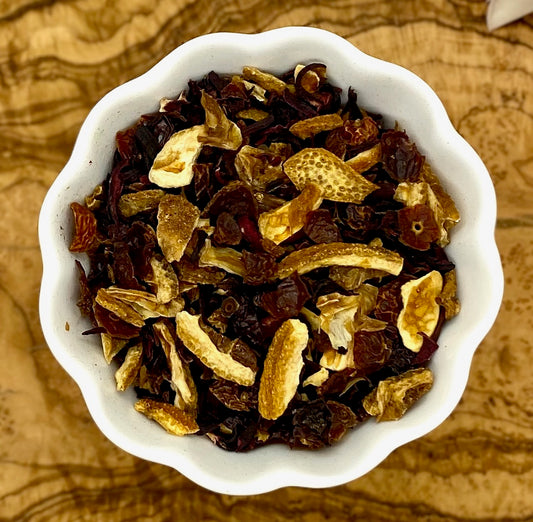 Caffeine free, herbal, loose leaf blood orange tea