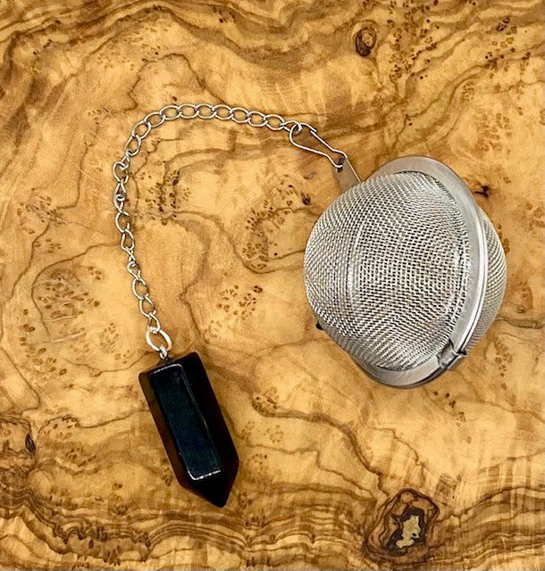Obsidian Crystal Tea Infuser - The Traveling Teapot