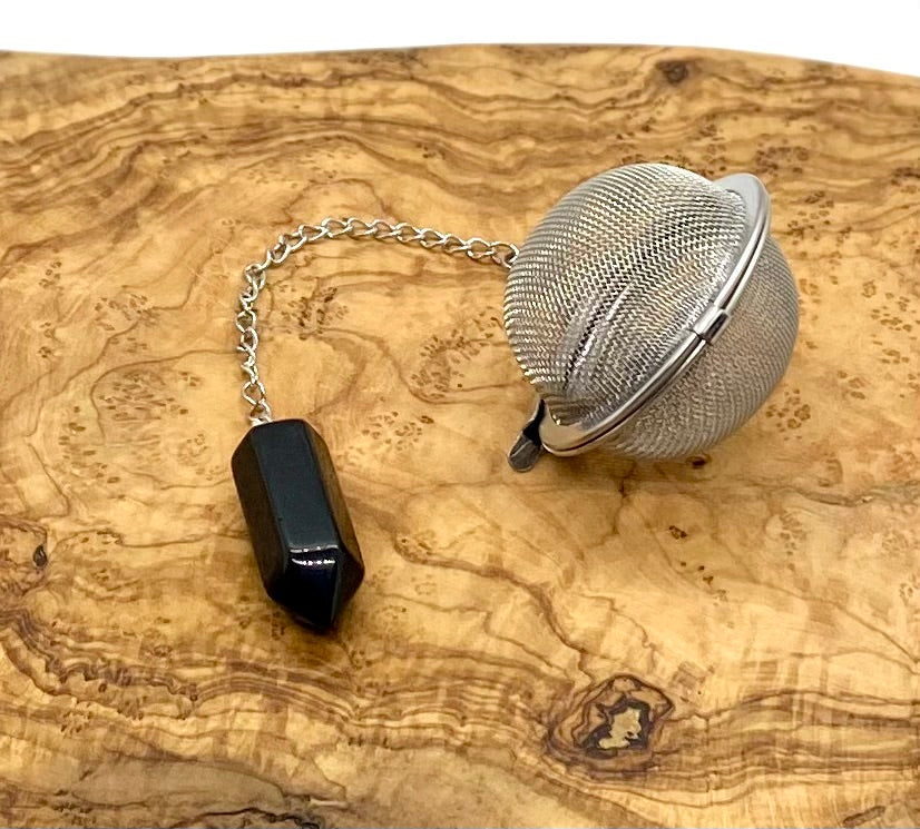 Obsidian Crystal Tea Infuser - The Traveling Teapot
