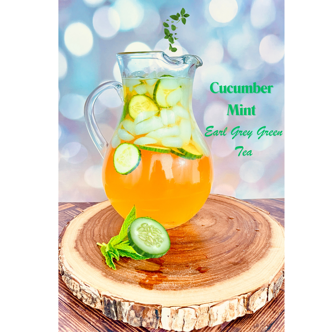 Cool Cucumber Mint Earl Grey Green Iced Tea