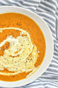 Autumn Soup-Butternut Squash Soup with Italian Sausage and Sage