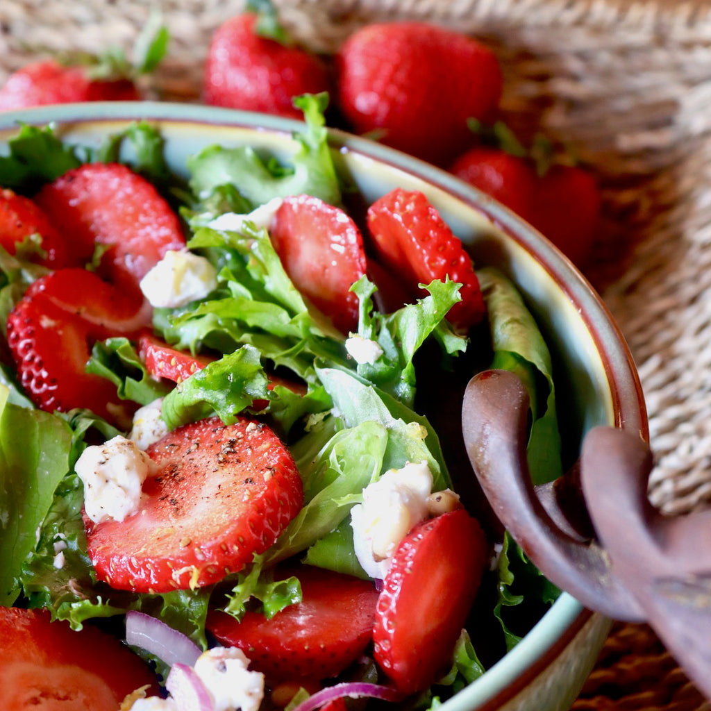 Spring Strawberry Salad with a Creamy Poppy seed Dressing