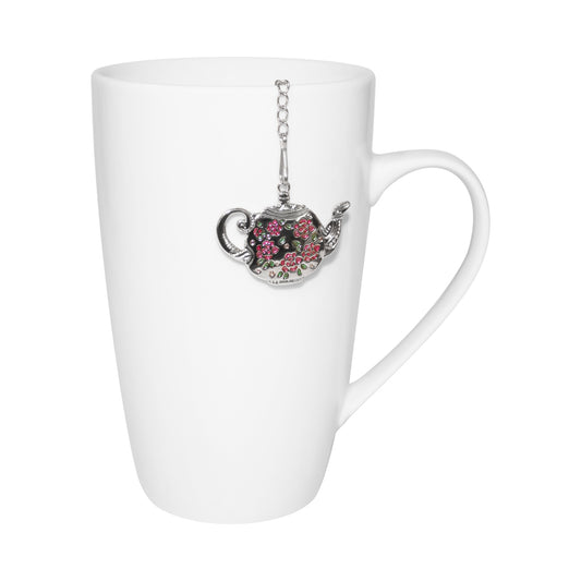 Pink Rose Teapot Tea Infuser