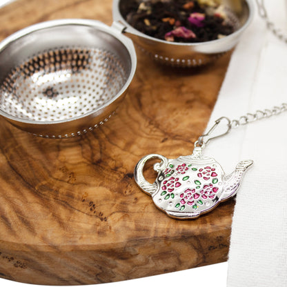 Pink Rose Teapot Tea Infuser