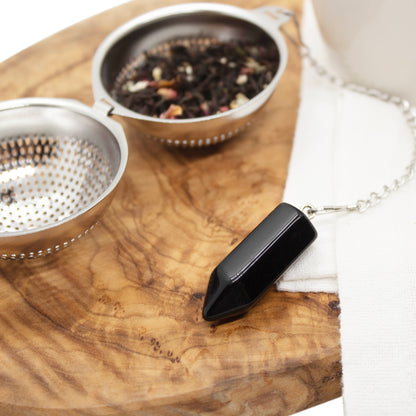 Obsidian Crystal Tea Infuser