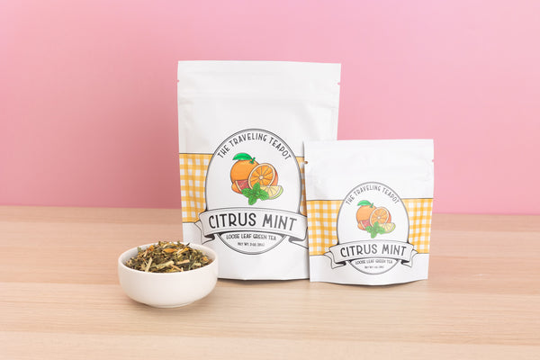 Citrus Mint Green Tea - The Traveling Teapot