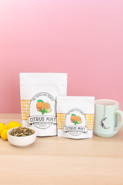 Citrus Mint Green Tea - The Traveling Teapot