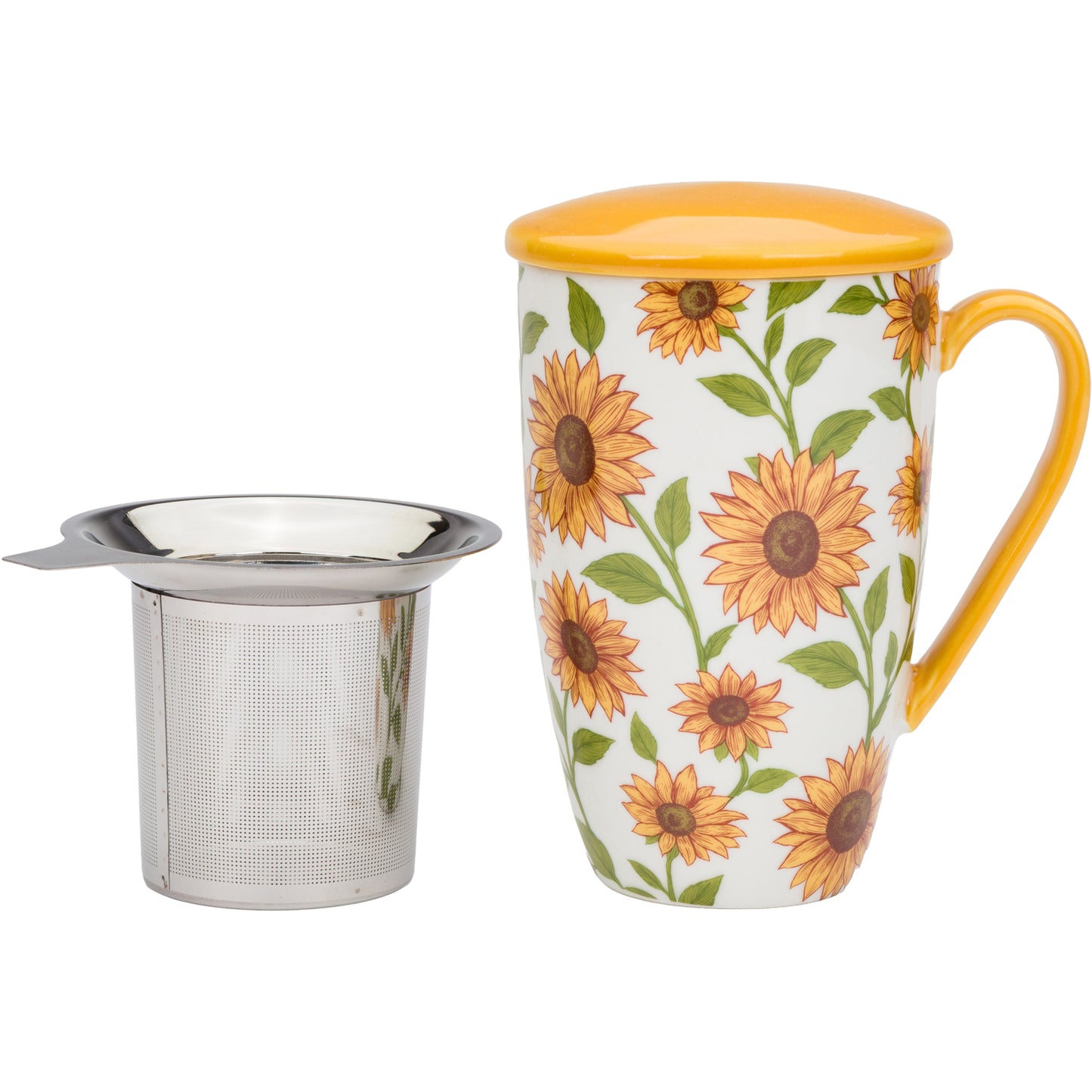 Sunflower Tea Infuser Mug