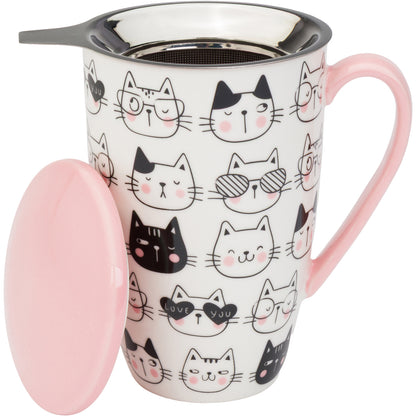 Cat Lover Tea Infuser Mug
