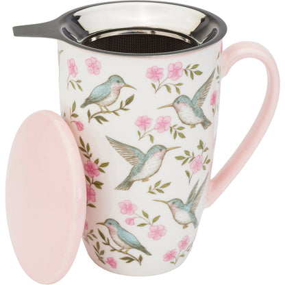 Hummingbird Tea Infuser Mug