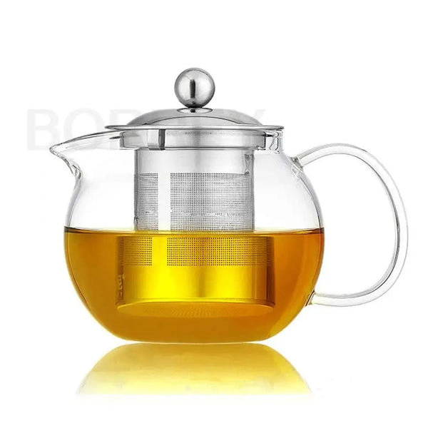 Glass teapot with loose leaf tea infuser - The Traveling Teapot