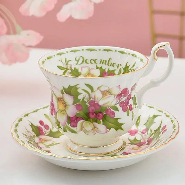 Royal Albert Birth Flower Teacup and Saucer - The Traveling Teapot