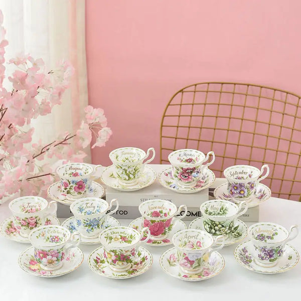 Royal Albert Birth Flower Teacup and Saucer - The Traveling Teapot