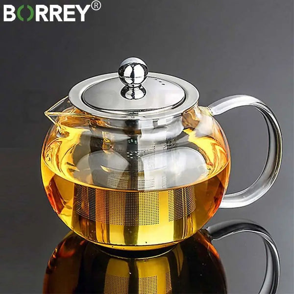 Glass teapot with loose leaf tea infuser - The Traveling Teapot