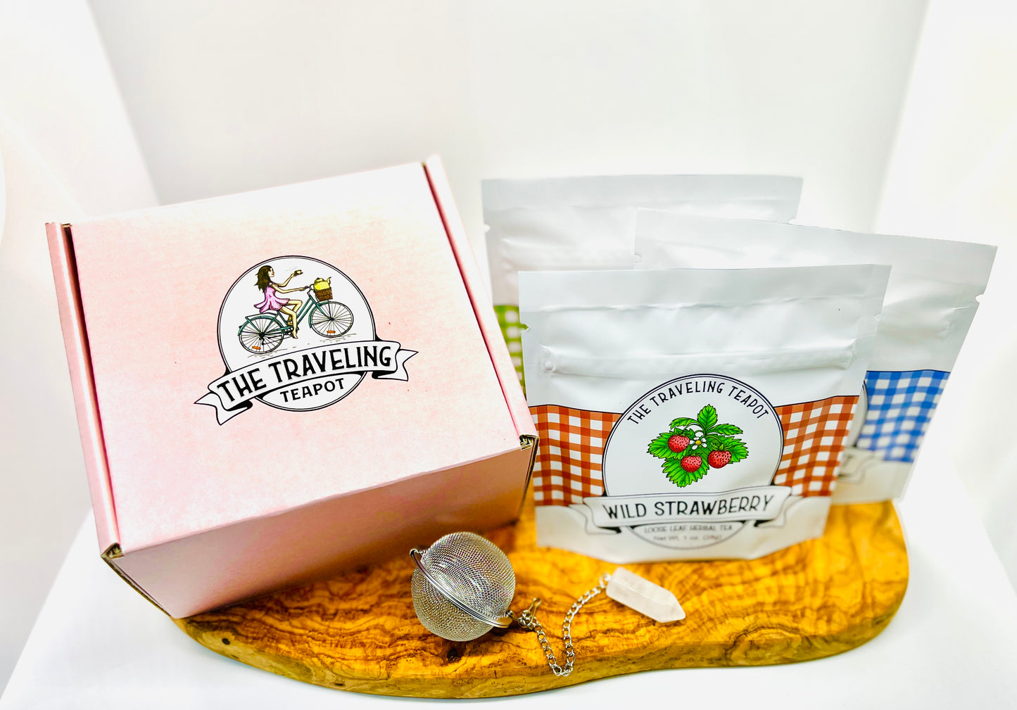Three Teas and Tea Infuser Gift Set - The Traveling Teapot