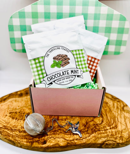 Three Teas and Tea Infuser Gift Set - The Traveling Teapot