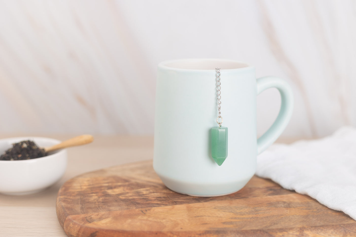 Green Aventurine Tea Infuser - The Traveling Teapot