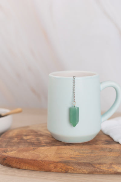Green Aventurine Tea Infuser