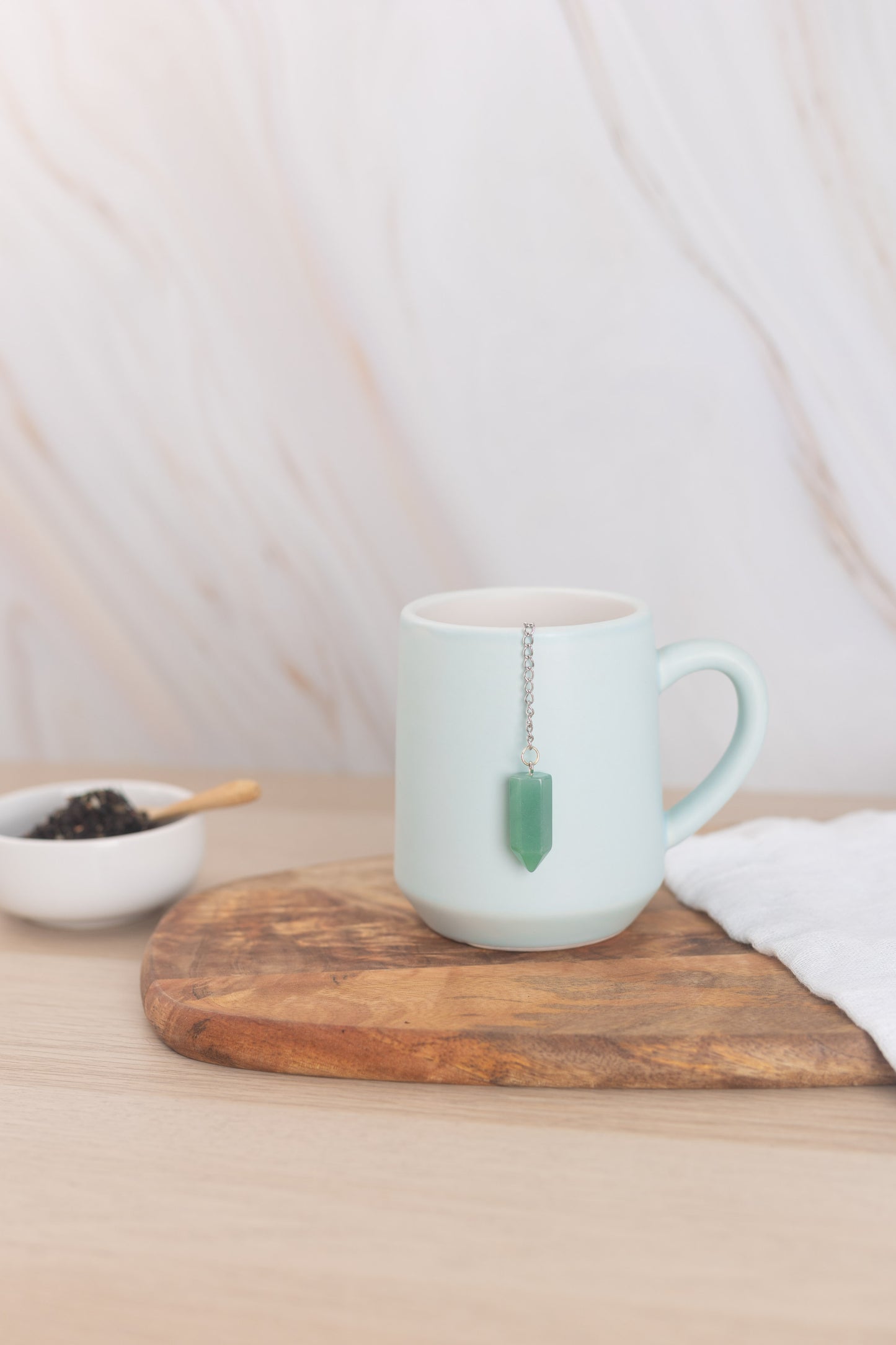 Green Aventurine Tea Infuser - The Traveling Teapot