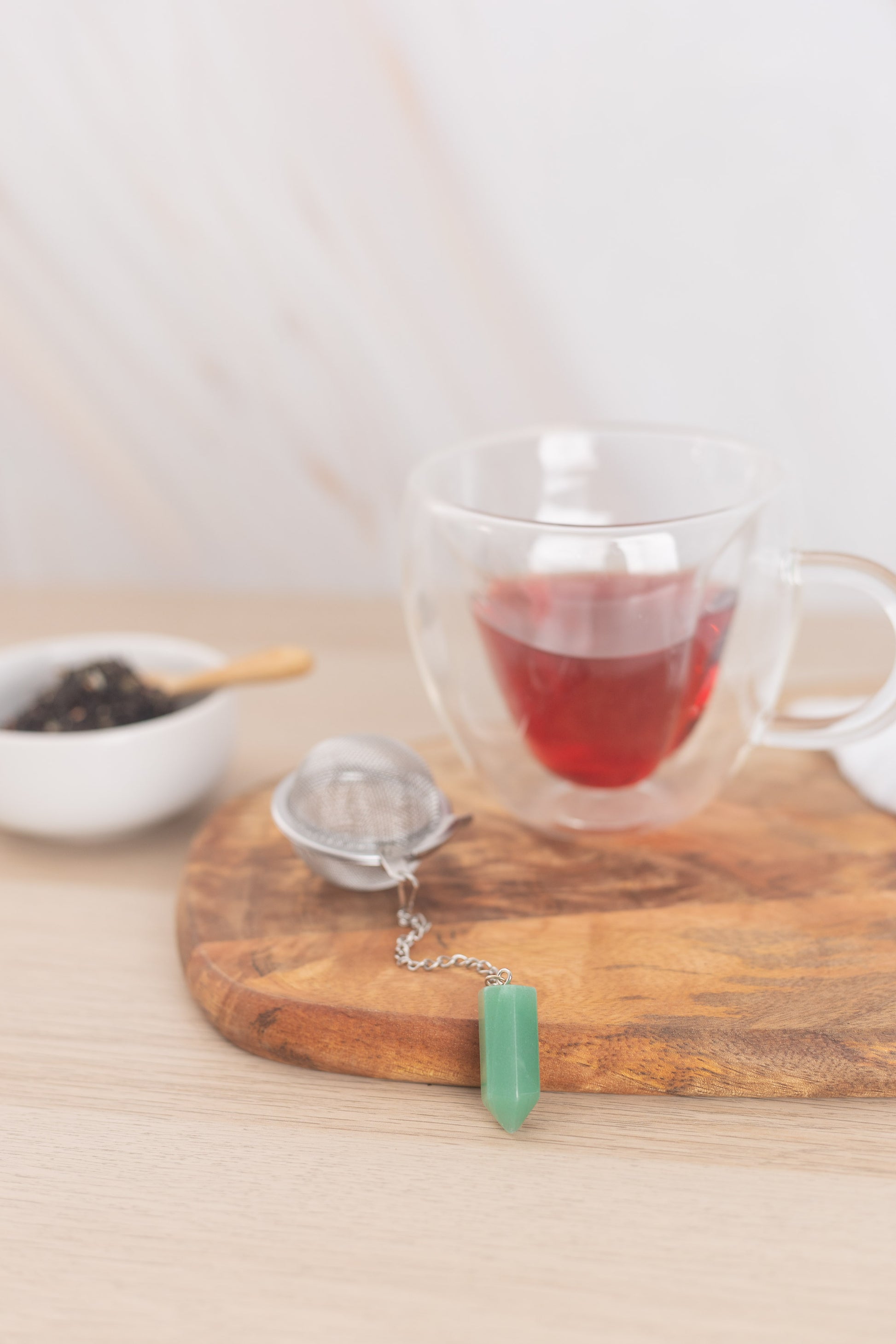 Green Aventurine Tea Infuser - The Traveling Teapot