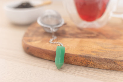 Green Aventurine Tea Infuser - The Traveling Teapot