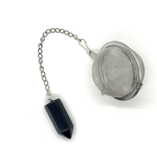 Obsidian Crystal Tea Infuser - The Traveling Teapot