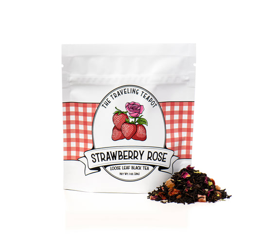 Strawberry Rose Black Tea - The Traveling Teapot