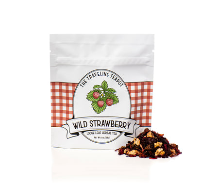 Wild Strawberry Herbal Tea - The Traveling Teapot